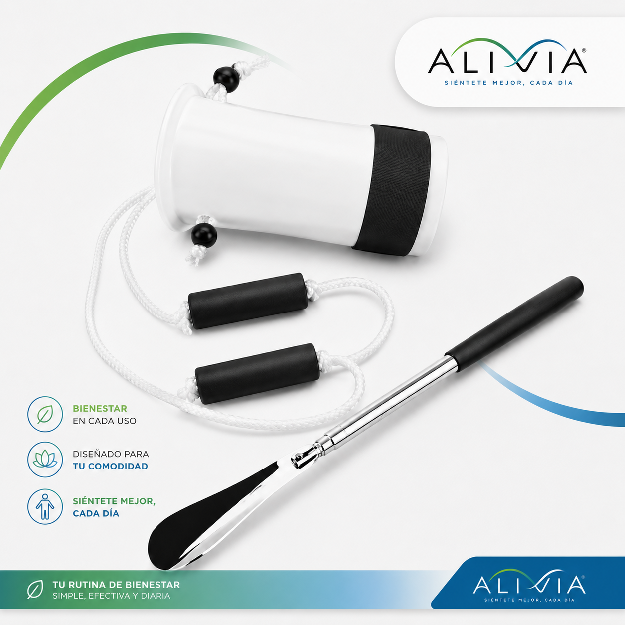 ALIVIA MOBILITY™ SLIP-EASY Deslizador de medias sin esfuerzo