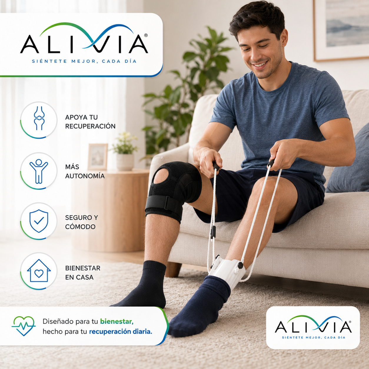 ALIVIA MOBILITY™ SLIP-EASY Deslizador de medias sin esfuerzo