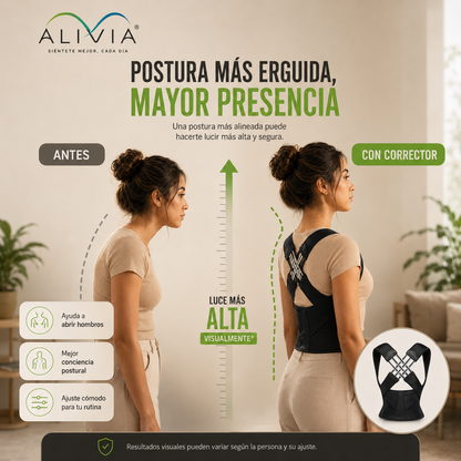 ALIVIA POSTURE™ | Corrector Ajustable de Postura