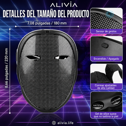 ALIVIA LED MASK™ | Máscara LED Animada por App